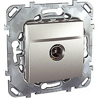 MGU5.464.30ZD - Unica top розетка tv, оконечная, алюминий