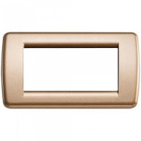 Vimar Накладка для 4 модулей RONDO металл металлик бронзовый, 16754.22