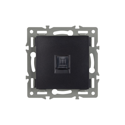 045334 - Механизм компьютерной розетки SCT-MPC1-PL-BK (RJ-45, CAT6) (Arlight, -)