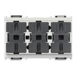 Vimar Три кнопки простые, белые, 16980.B