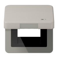 Рамка с подпружиненной крышкой для USB-механизмов, с центральной платой, CD590KLUSBPT