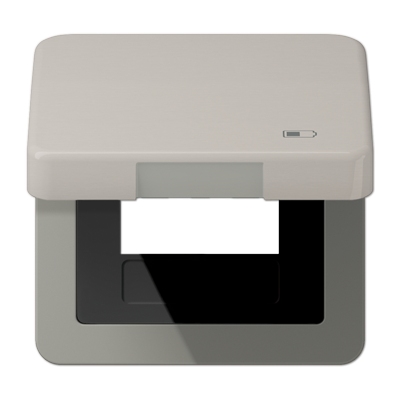 Рамка с подпружиненной крышкой для USB-механизмов, с центральной платой, CD590KLUSBPT