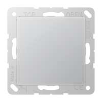 Крышка без отверстий, фиксация защёлкиванием, для произвольных вырезов (либо использование в качестве заглушки), возможно IP44; термопласт; алюминий; A500, A594-0AL