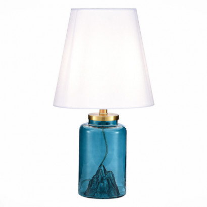 ST LUCE SL1000.214.01 Прикроватная лампа ST-Luce Синий/Белый E27 1*40W