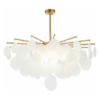 ST LUCE SL1231.302.08 Люстра потолочная ST-Luce Латунь/Белый E14 8*60W