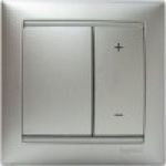 Светорегулятор, цвет алюминий, серия Valena