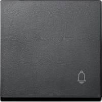 SM Клавиша 1-ная символом "Звонок", антрацит