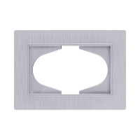 Рамка для двойной розетки, серый Kollinger Eleganz Plex EP120GY