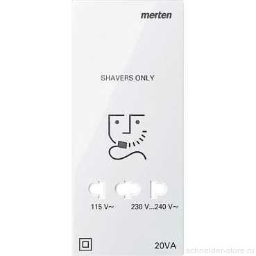 SM Накладка на розетку для эл. бритв арт.№ SCMTN213300, полярно-бел.