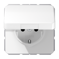 Штепсельная розетка SCHUKO 16A 250V~ с защитой от детей, влагозащищенная; белая, CD1520BFKIKLWW
