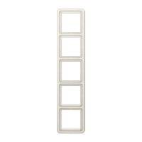 Рамка для вертикальной и горизонтальной установки, 5 постов; дюропласт; слоновая кость; CD500, CD585W