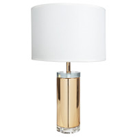 Arte Lamp MAIA, Светильник настольный интерьерный, цвет арматуры - ЗОЛОТО, цвет плафона/декора - БЕЛЫЙ, 1х60W E27, A4036LT-1GO