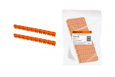 Маркер наборный - символ "3" оранжевый 1,5 мм2 (150 шт.) TDM Electric, SQ0534-0004