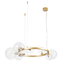 Arte Lamp VINCENT, Люстра, цвет арматуры - ЗОЛОТО, цвет плафона/декора - ПРОЗРАЧНЫЙ, 10х40W G9, A7790SP-10GO