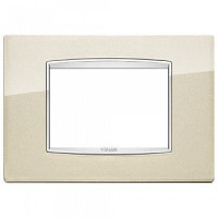 20653.C07 - Vimar Накладка классика для 3 модуля шампань металлик