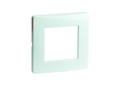 75010W - Рамка на 2 модуля (одноместная), белая, RAL9016 , ДКС