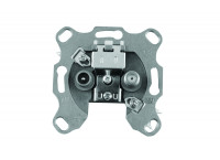 Donel Розетка TV-SAT проходная 2 выхода (накладку крепить винтом, входящим в комплект к розетке), DTS8I