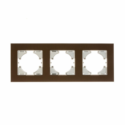 С1130-035 GUSI UGRA РАМКА 3-местная, алюминий, цвет чёрный., С1130-035