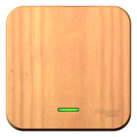 BLANCA О/У 1-клавишный ВЫКЛЮЧАТЕЛЬ (cх.1) с подсв., 10А, 250B, ЯСЕНЬ