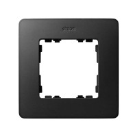 Simon S82Detail Рамка 1-ная, белая - графит, 8200610-038