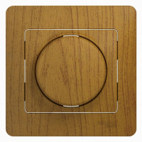 Диммер    поворотно-нажимной , LED, RC, 630Вт, в сборе, ДЕРЕВО ДУБ