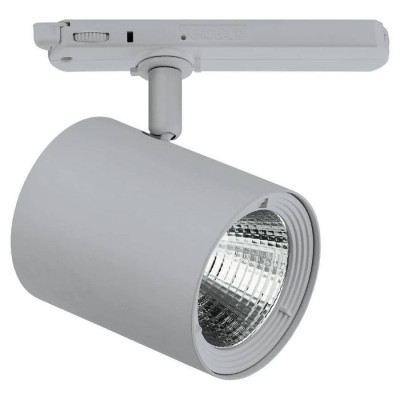 66323 Светодиодная трековая система освещения EGNATIA, 35,9W(LED), алюминий, пластик, серебряный, 30