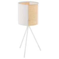 43555 Настольная лампа ARNHEM, 1Х40W, E27, H610, ?240, сталь//бумага//водоросли, белый//коричневый, 43555