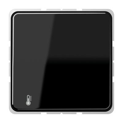 KNX-регулятор с шинным сопряжением без ручки для установки температуры; черный, CD2178ORTSSW