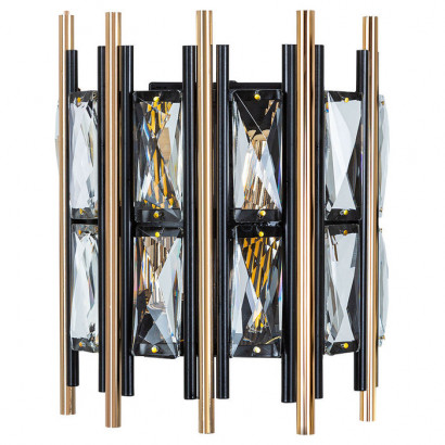 Arte Lamp ALRUBA, Светильник настенный, цвет арматуры - черный, 2x40W E14, A1043AP-2BK