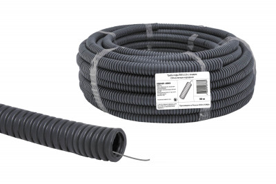 Труба гофр.ПВХ d 25 с зондом (50 м) легкая народная, SQ0401-0303