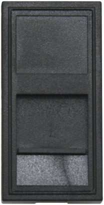 Donel Розетка DEC RJ45 UTP кат.6, 1мод., черн. матовая (22.5х45мм),DECF12ANM6