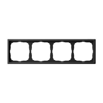 GAL001004 - ARTGALLERY 4-постовая РАМКА, универсальная, КАРБОН, Systeme Electric