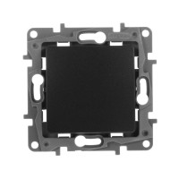 Legrand Переключатель перекрёстный одноклавишный - Legrand Etika - 10А 250В винтовые зажимы - антрацит, 672609
