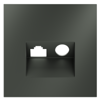 Накладка для розетки TV+RJ45 кат. 6, S70 (титан), VLS002706