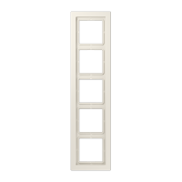 Рамка 5-кратная; слоновая кость, LSD985W