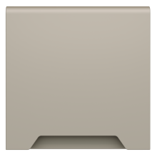 Накладка для розетки с заземлением, защитными шторками и крышкой, S70 (кашемир), VLS000803