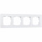 Werkel W0041105/ Рамка на 4 поста Favorit (белый матовый,стекло), a051288