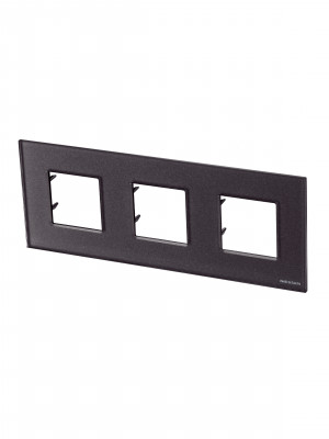 ABB NIE Zenit Стекло кофейное Рамка 3-я 2+2+2 мод