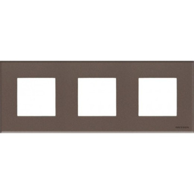 ABB NIE Zenit Стекло кофейное Рамка 3-я 2+2+2 мод