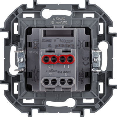 Legrand Переключатель перекрёстный одноклавишный - Legrand Inspiria - 10А 250В винтовые зажимы - белый, 673680