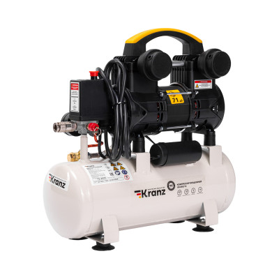 Компрессор воздушный безмасляный KR-850/10, 850Вт, 140 л/мин, 10л KRANZ, KR-16-1161