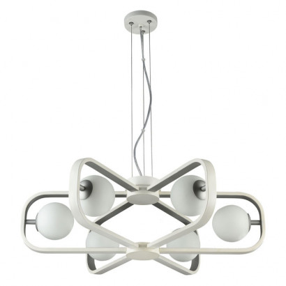 Maytoni Avola Подвесной светильник, цвет: Белый с Серебром 6х40W G9, MOD431-PL-06-WS