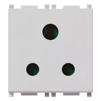 Vimar Розетка 2P+T 5A английский стандарт, серебро, 14214.SL