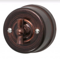 Bironi Выключатель Перекрестный, пластик, цвет Медный Век, B1-203-16