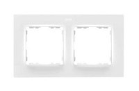 Simon Рамка на 2 поста белого матового цвета S82 Concept, 8200627-090