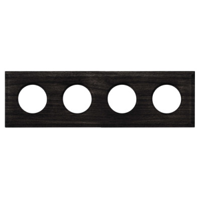 BIRONI Шедель Бук Угольно-черный Рамка 4-ая Форма квадрат (скрытый монтаж), BF4-640-119