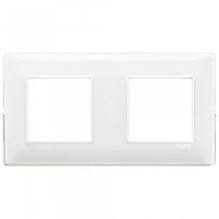 Vimar Накладка для 4 модулей (2+2) расстояние между центрами 71мм рефлекс снежная, 14643.41