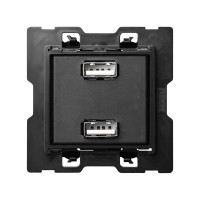 Simon 10000381-039 Зарядное устройство 2хUSB 230В~ c 2 выходами 2.1A 5В S100