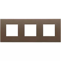 Vimar Накладка на Eikon Exe на 6 модулей (2+2+2) расстояние между центрами 71мм, темная бронза, 22644.12 Vimar Накладка на Eikon Exe на 6 модулей (2+2+2) расстояние между центрами 71мм, темная бронза, 22644.12