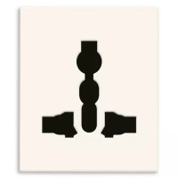 Vimar Розетка 2P+T 13A мультистандарт белая, 30257.B